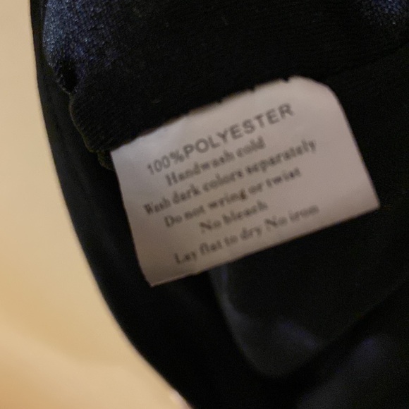 NWD brown & black velvet like midi dress with decorative darted waist - Picture 7 of 8